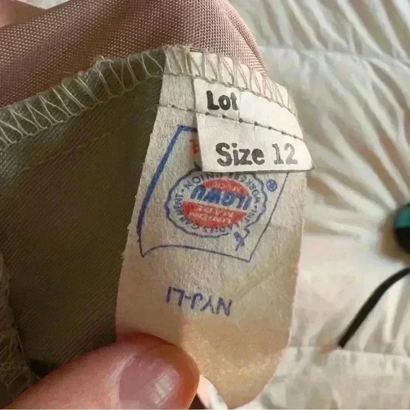 Vtg 80s 90s Petite Sophisticate Union Made Green Stripe Vest - Size 12 - Picture 7 of 7